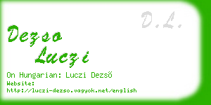 dezso luczi business card
